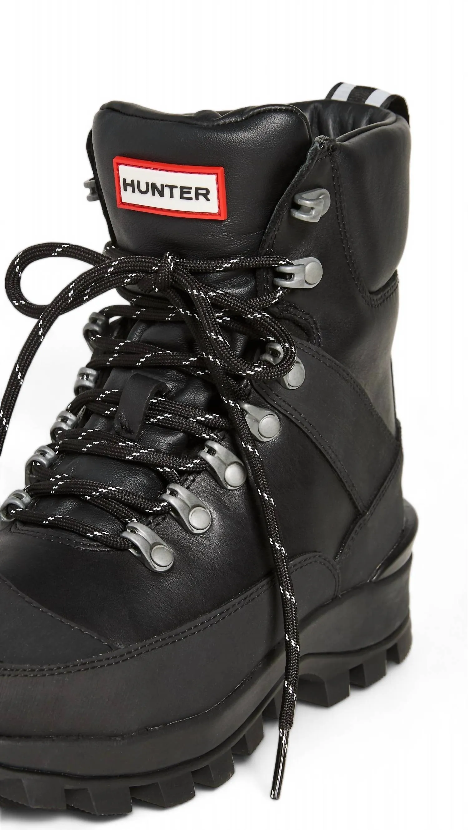 Women's Leather Commando Boot In Black