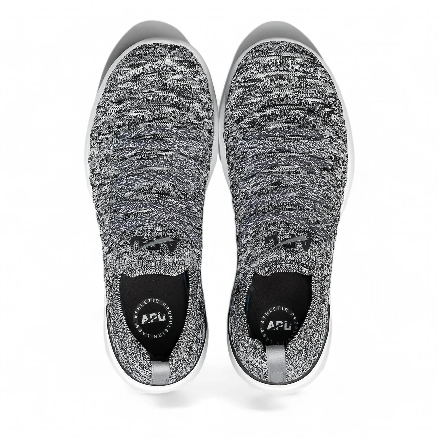 Women's Techloom Wave Running Shoes In Heather Grey/black/white