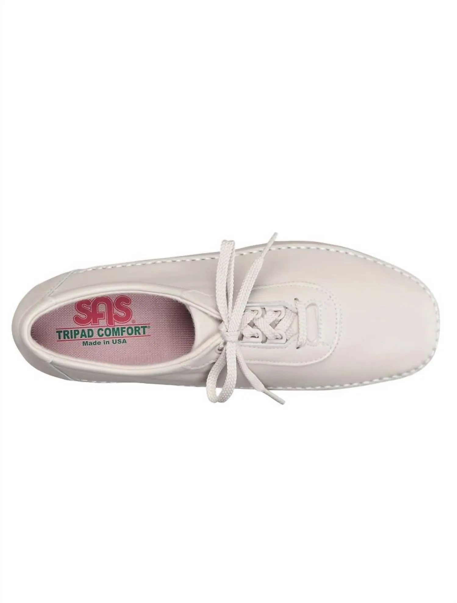 Women's Traveler Athletic Lace Up Shoe - Narrow In Bone