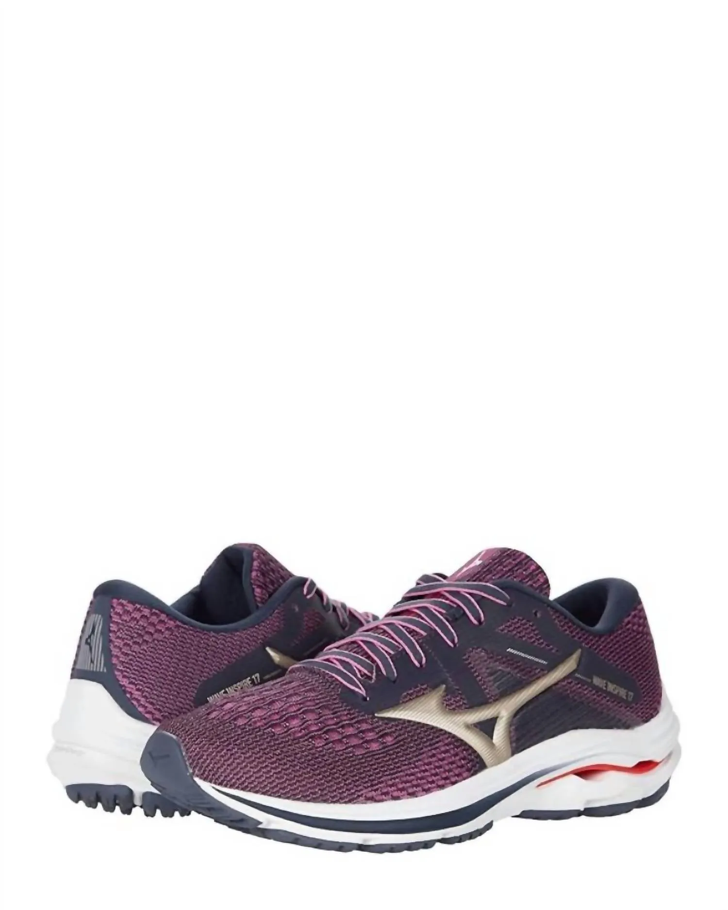 Women's Wave Inspire 17 Running Shoes In India Ink-Lilac